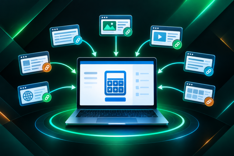 Free online tool as a linkable asset attracting backlinks from multiple websites