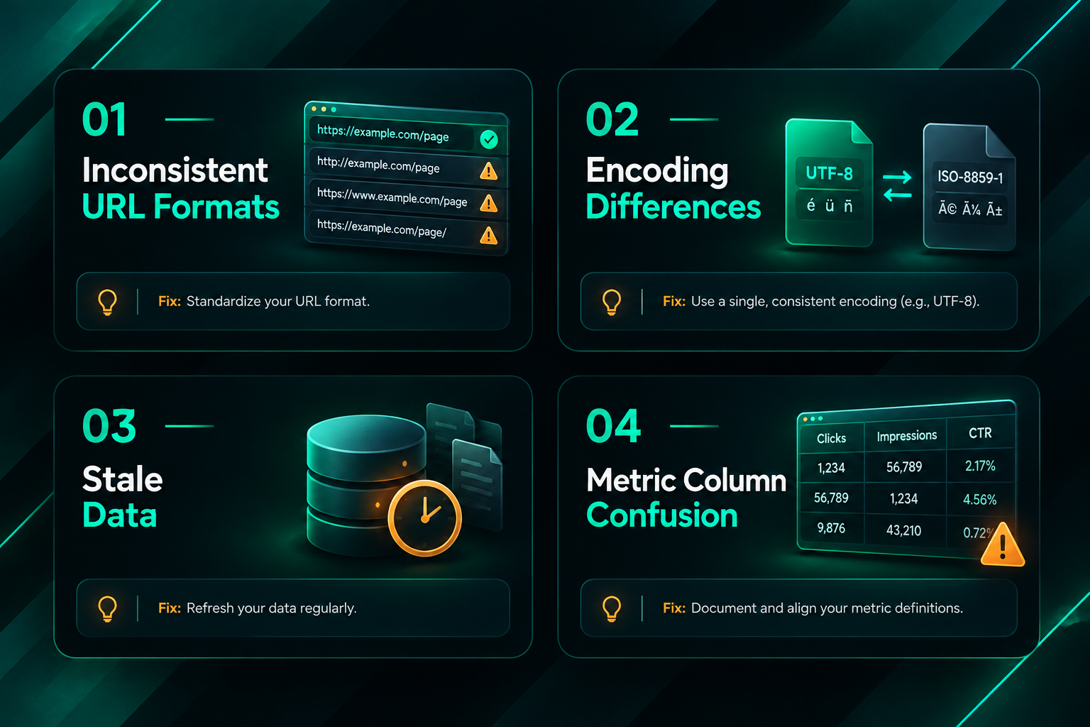 Four common problems when merging backlink exports and how to avoid them